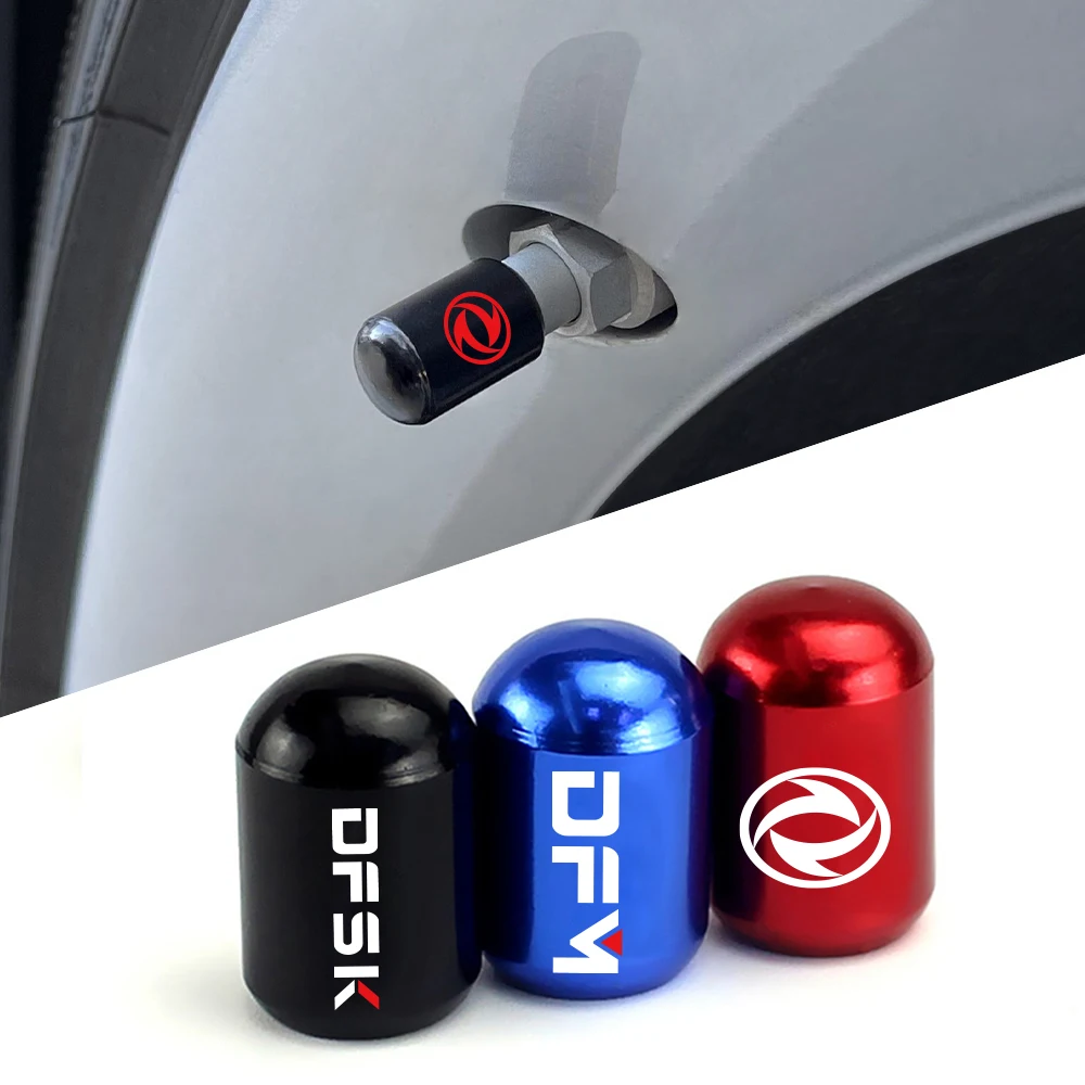 For Dongfeng DFSK glory 580 DFM s30 h30 corss t5l sx5 f507 ax7 Exterior Styling Accessories Car Aluminum Tire Valve Stem Cap