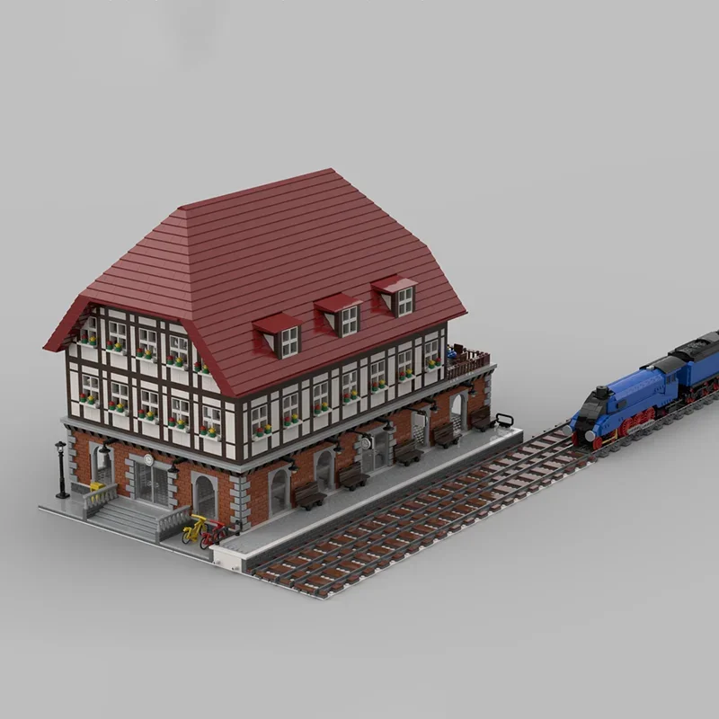 ตัวต่อรถไฟขนาดใหญ่ 4533 ชิ้น แบบ MOC พร้อมรีโมทคอนโทรล ของเล่นตัวต่อประกอบ สร้างสรรค์ ฝึกทักษะ ของขวัญคริสต์มาสสำหรับเด็ก