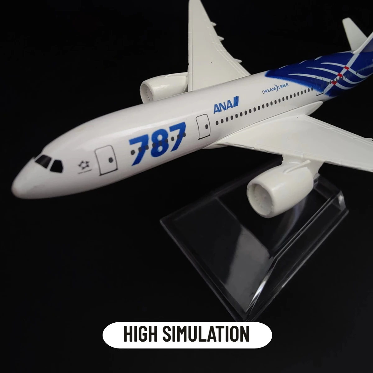 Scale 1:400 Metal Aircraft Replica 15cm Japan ANA B787 Model Airplane Miniature Xmas Kids Room Decor Gift Toys for Boys