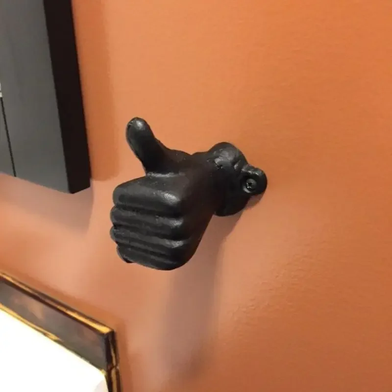 

Funny Finger Hook Fun Finger Gesture Storage Hooks Wall-Mounted Gesture Storage Rack Funny No Punch Hand Decorative Hanging