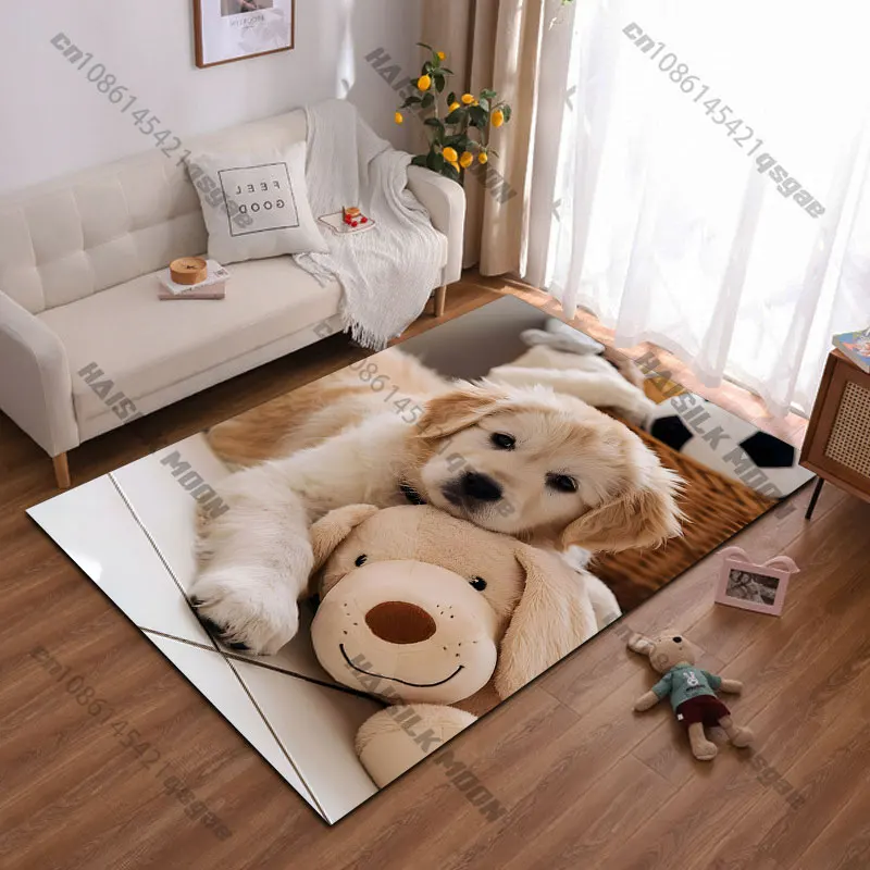 Dog stuffed animalcarpet Yoga living room room decor children's crawling mat doormat area rug games floor mat