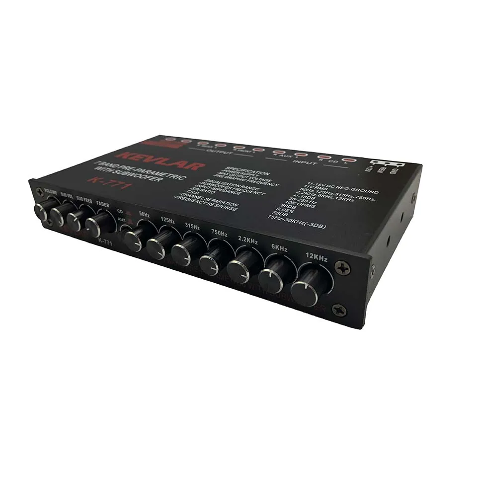 Nvarcher 7 Segment Equalizer Auto Audio Eq Tuning Crossover Versterker Dc 12V