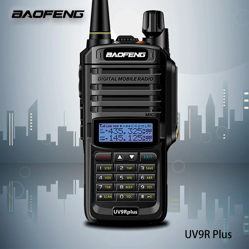 Baofeng UV-9R Plus Waterproof Walkie Talkie UV9R PLUS Dual Band Long Range BF-UV9RPlus Portable Transceiver CB Hunting Ham Radio