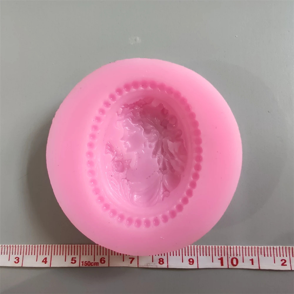 Girls Head Mold Fondant Molds for Cake Decorating Mold Diy Chocolate Baking Tools 3D Silicone Fondant Cake Mould