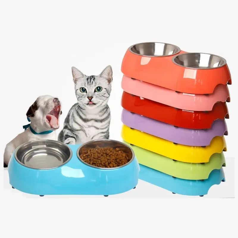 

Wholesale More Colors Stainless Steel Portable Carrier Cat Pet Dog Melamine Bowls