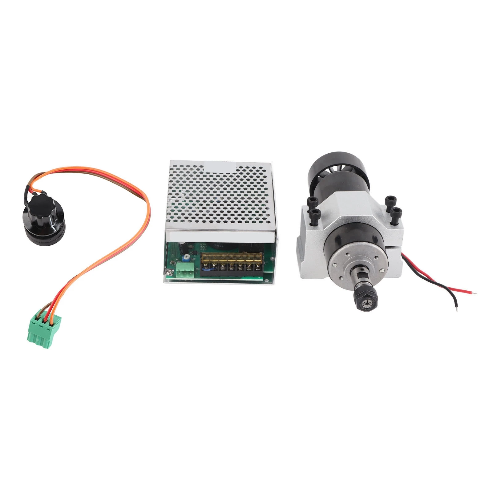 

Air Cooled Spindle Motor Speed Governor ER11 Fixture for DIY Engraving 12000RPM 500W Speed Governor Power Supply Speed Governor