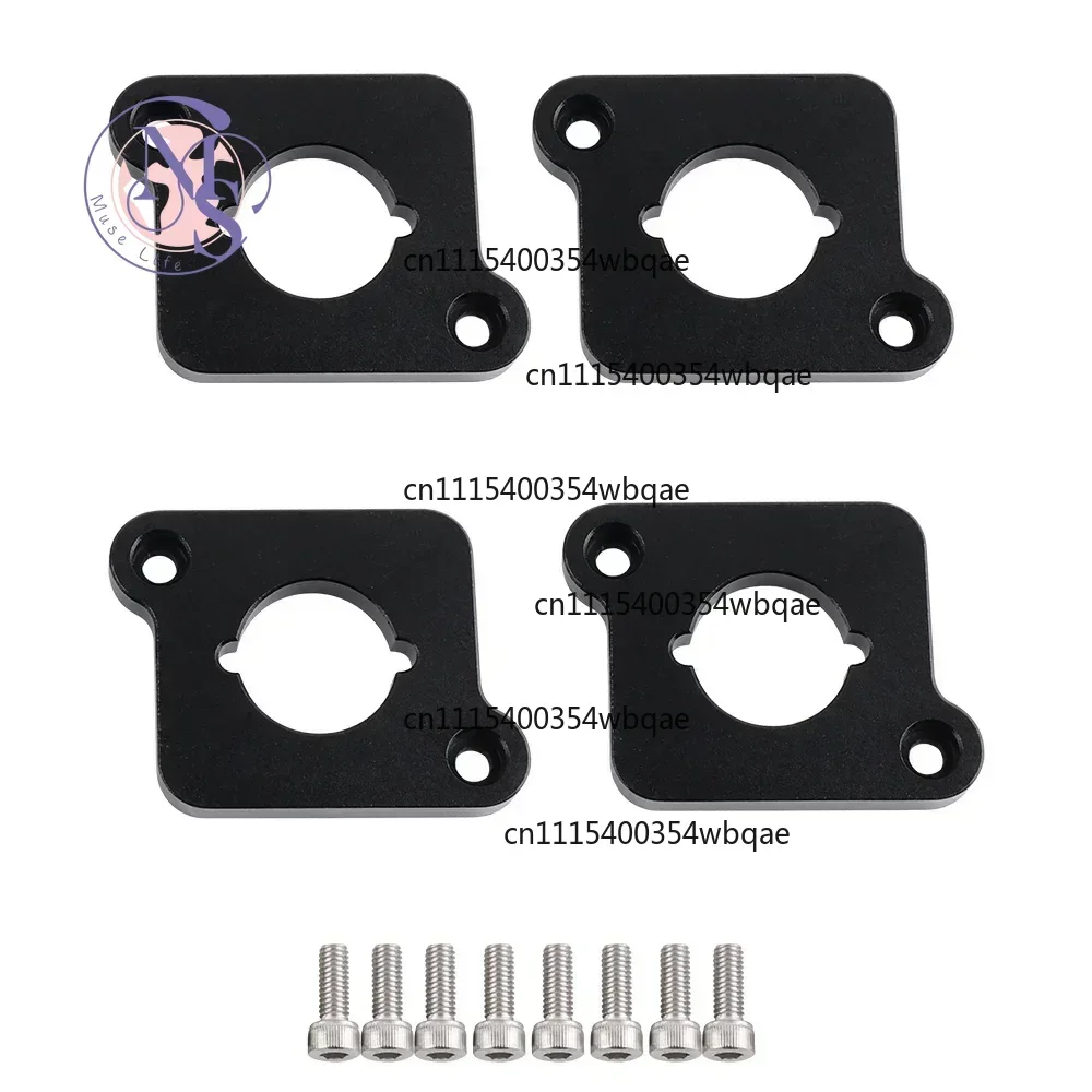 Billet Coilpack Adapter Plates Black Silver 4PCS Set For Golf Jetta A4 A6 TT 1.8T To 2.0TFSI Engine Parts