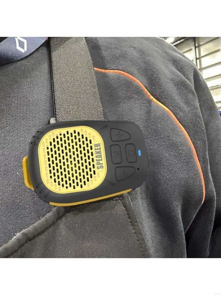 Mountable Mini Bluetooth-compatible Speaker Water Resistant TF Card Compatibility Travel Use