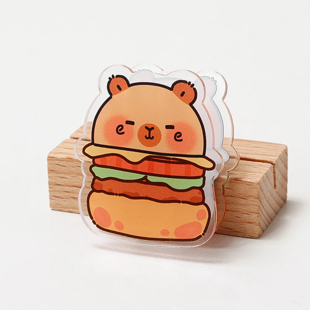 Cute Capybara Acrylic Note Holder for Office/School - alternate angle