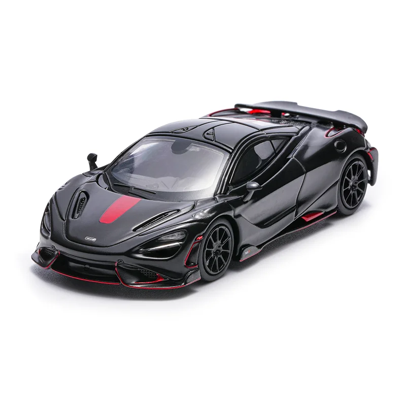 Massdi 1:64 Scale 765 Black Knight/SENNA Red Alloy Car Model Adult Classic Collection Display Ornament Gift