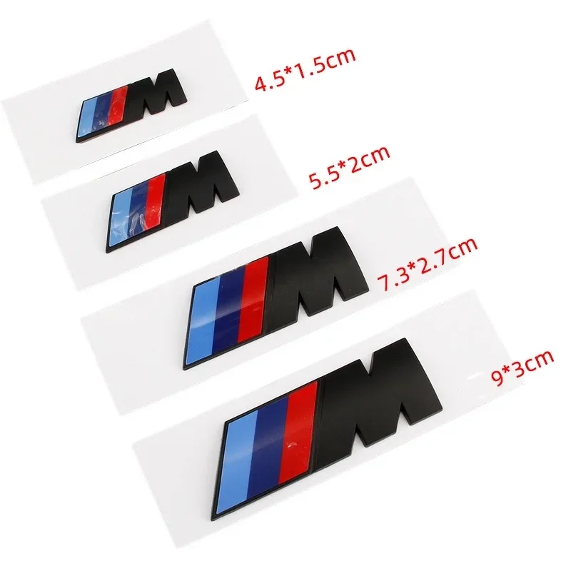 1pcs BMW M Emblem 3D ABS Car Fender logo Rear Trunk Sticker For BMW E39 E46 E36 E90 G20 G30 E60 G22 F30 F20 X3 X5 M Accessories