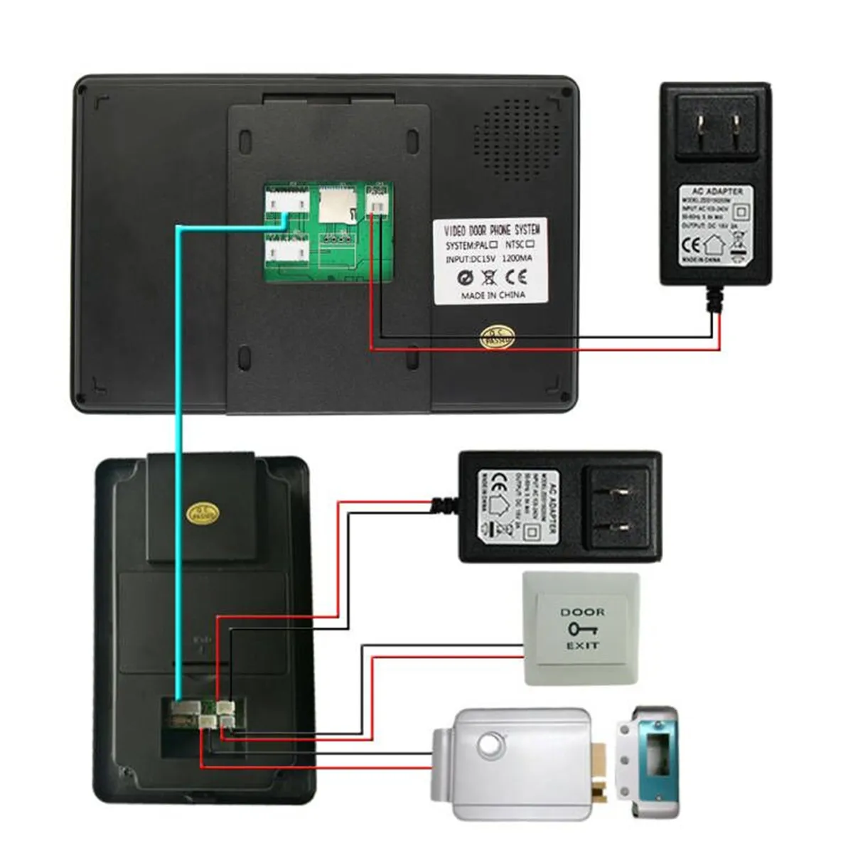 Interphone vidéo WiFi pour la maison, sonnette vidéo filaire intelligente Tuya, caméra 1080P, mot de passe RFID, système téléphonique pour