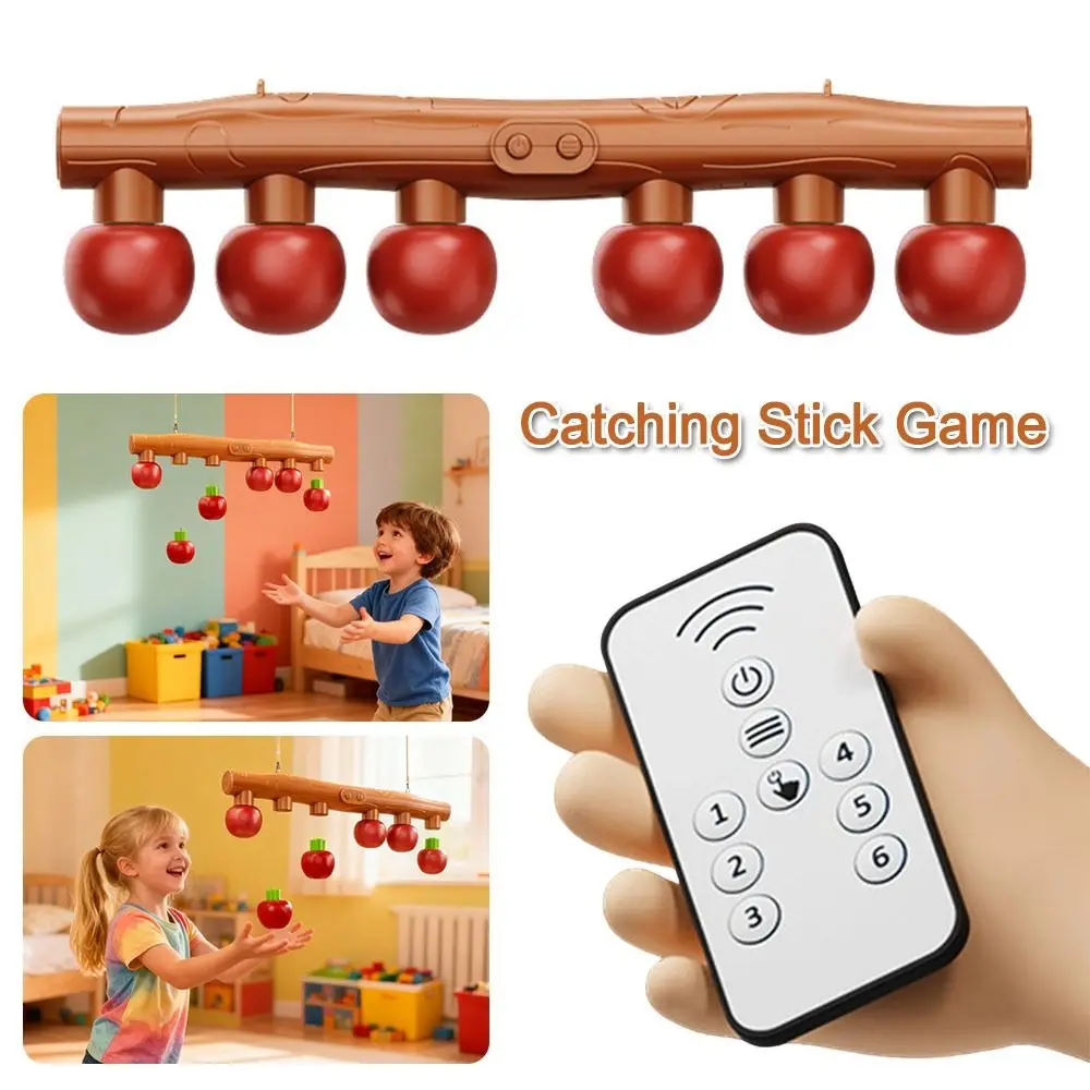 Apple Catching Stick Game Drop Catch Multifunctional Falling Stick Catching Game Reaction Training Reflex Drop Catch Win Game