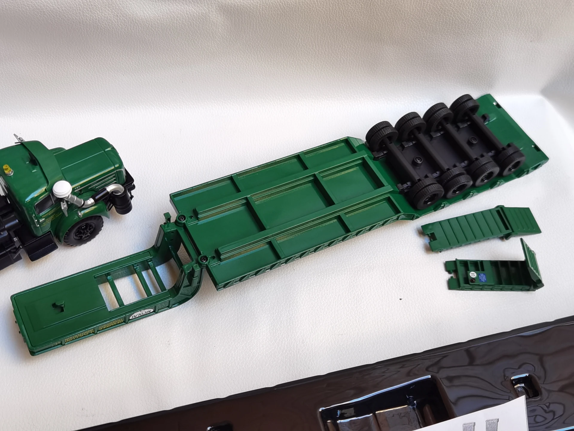 Diecast ODEON BERLIET TBO DESSIRIER ZUCCOHONI Französisch Berliet Anhänger Lkw Modell T6i3 Legierung Auto Modell Sammeln Spielzeug