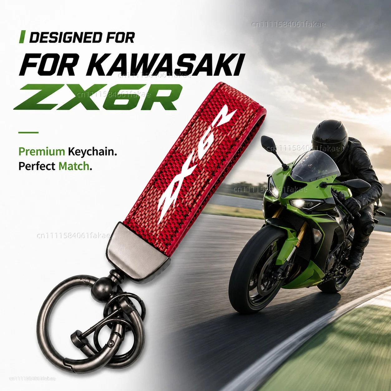 For Kawasaki Ninja ZX6R ZX-6R ZX 6R 2009-2022 Motorcycle Keychain Custom Logo Gift for Rider Men Women