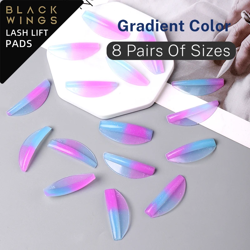 8PAIRS  Blackwings Eyelashlift Silicone Pads LashLifting 3D Lash Curler Perming Makeup Tool