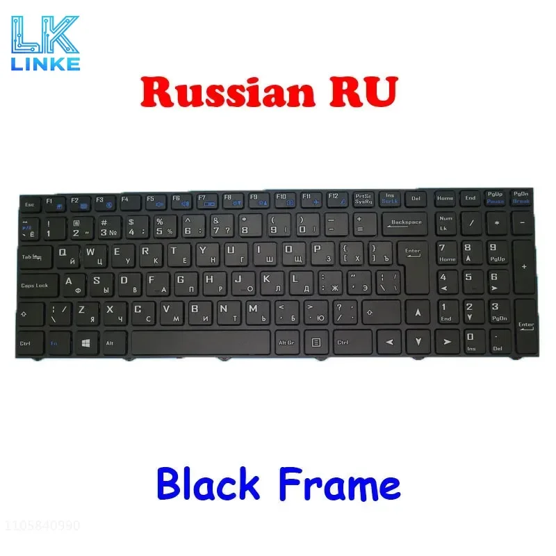 JY RU US ND TR Keyboard For CLEVO NJ50CU NI70MU CVM18H86SU-4302 6-80-NJ500-280-1 CVM18H86SU-4306 6-80-NJ510-280-1 CVM18H83US-430