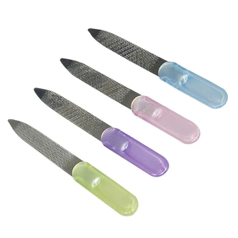 Double-sided Design Nail Art File Professional Grinding And Polishing Tools Safe 3 Colors Professional Exfoliation Portable