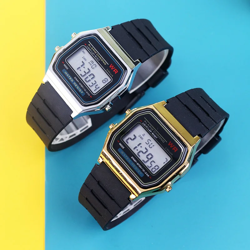 Fashion Electronic Women Watches Men Rose Gold Rubber Strap LED Digital Wristwatch Ladies Girls Sport Clock Relogio Feminino image 3