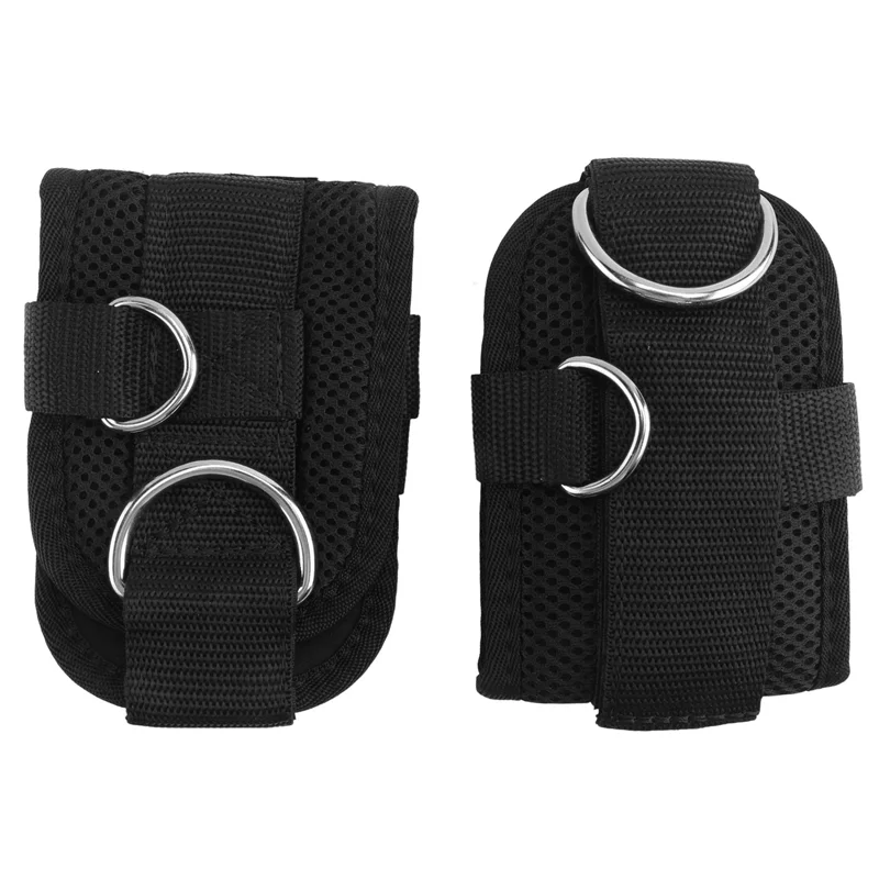 ABHS-Correa de tobillo con anillo ajustable, máquina de Cable con correa para el pie, ejercicios de glúteos y muslos, accesorios acolchados para puños de tobillo