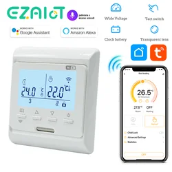 WiFi Warmte Vloer Programmeerbare Thermostaat 220V 16A Elektrische Thuis Vloerverwarming Warme Verwarming Temperatuurregelaar APP Afstandsbediening