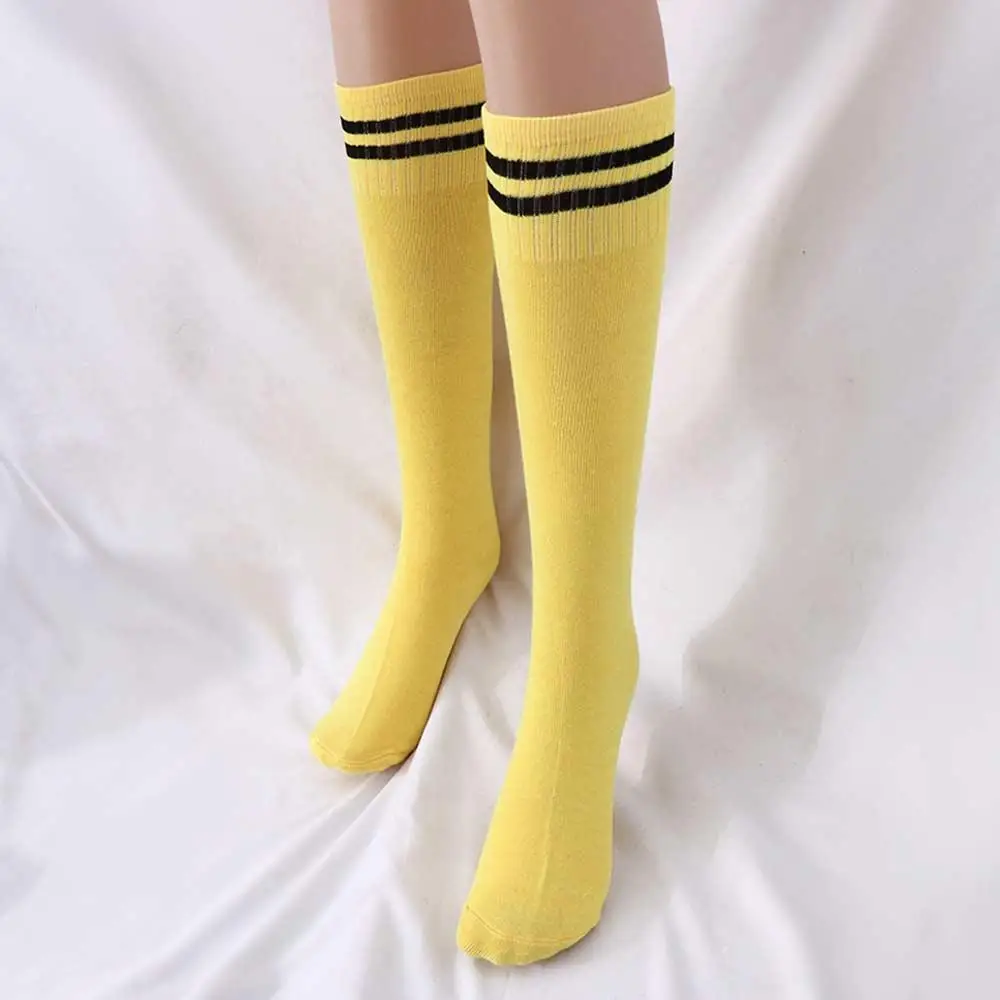 High Quality Non-slip Long Tube Multicolor Cotton Spandex Football Long Socks Sports Socks Soccer Over Knee Socks  Sock