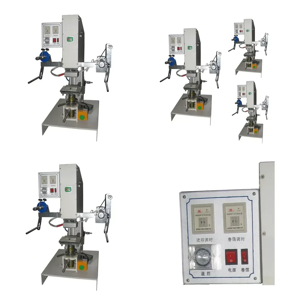 

2026 hot Highly Popular Semi-Automatic Precision Flat Hot Stamp Press Machine Pneumatic Paper Label Garment Printing Heat