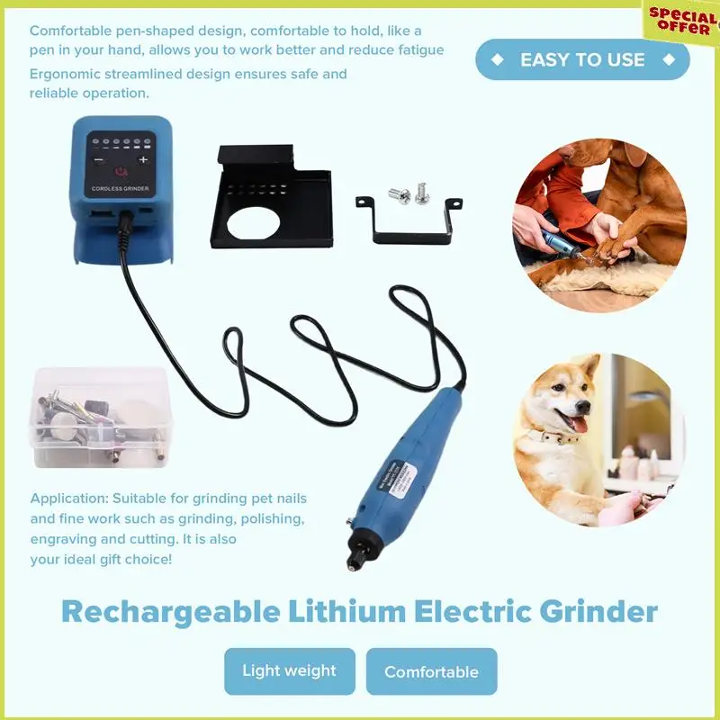 

A34R 80W Electric Grinder Kit No-Load Speed Up To 18000Rpm Rechargeable DIY Electric Grinder For 18V-21V Battery