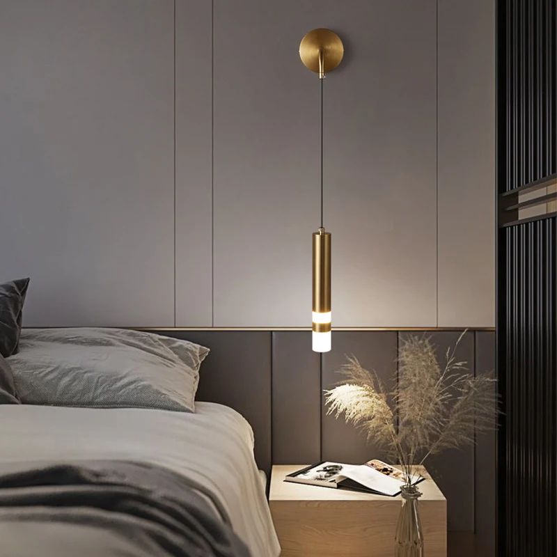 Lámpara LED de pared nórdica 2 en 1, candelabros y focos, iluminación interior, decoración del hogar, sala de estar y dormitorio, 5W, 3W