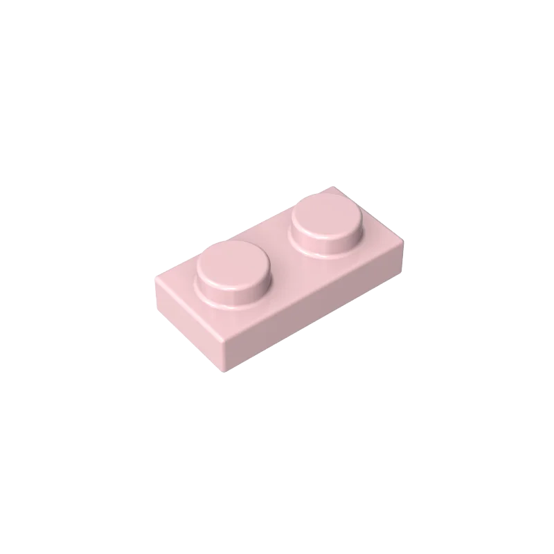 Gobricks 100 stks 3023 Gemengde Kleur Plaat 1x2 Onderdelen Grijs MOC DIY Bouwstenen Zwarte Kleur Kid creatieve Gift - afbeelding 2