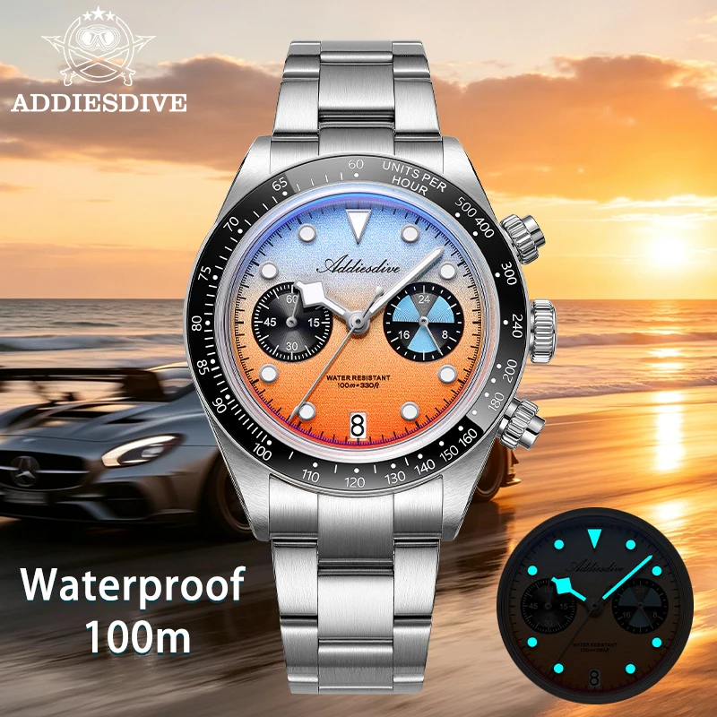 ADDIESDIVE Men's Chronograph Q - Zero Luxury Watch recension och pris