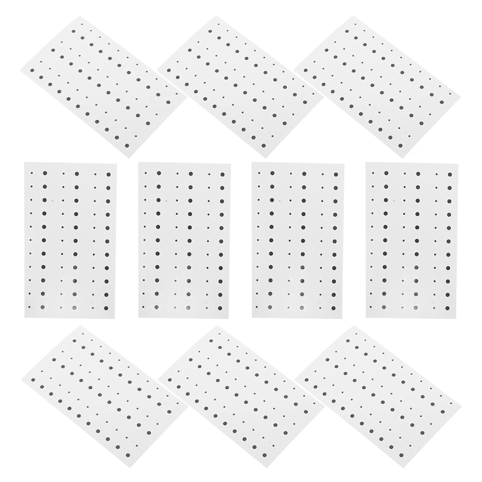 

50pcs Black Fake Mole Stickers Skin-Friendly Reusable Facial Decals For Women Makeup Temporary Tattoo Party Carnival Festival