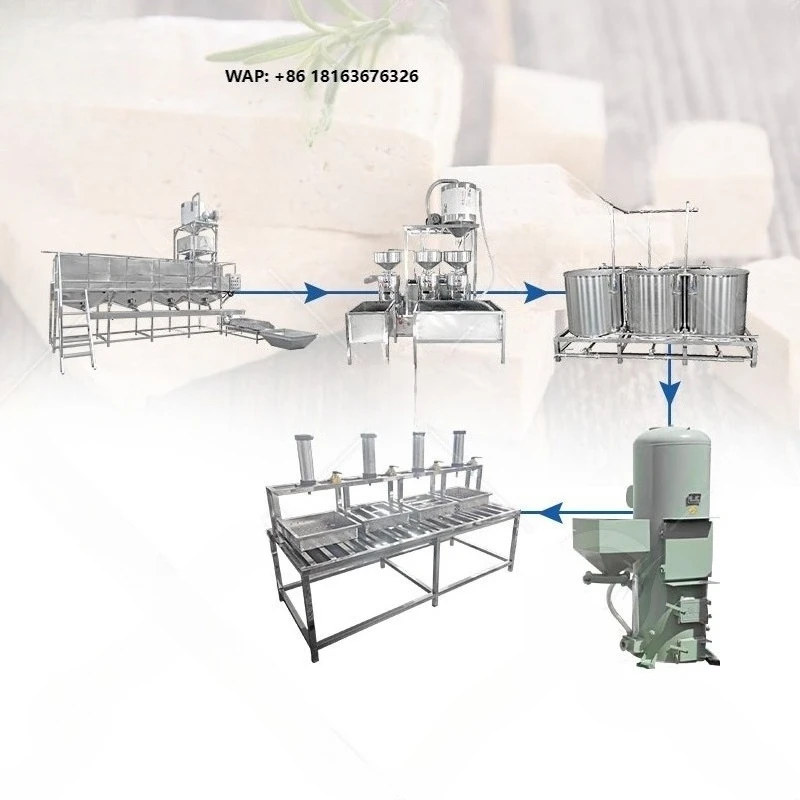 OCEAN Soybean Tofu Make Machine Small Chinese Tofu Form Machine Soft Tofu Make Equipment for Sale