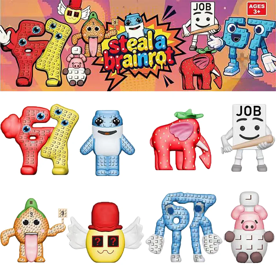 

2026-- Steal A Brainrot Cute Figurine No.9 House Toy Game Peripherials Dolls Anime Toys Christmas Gifts
