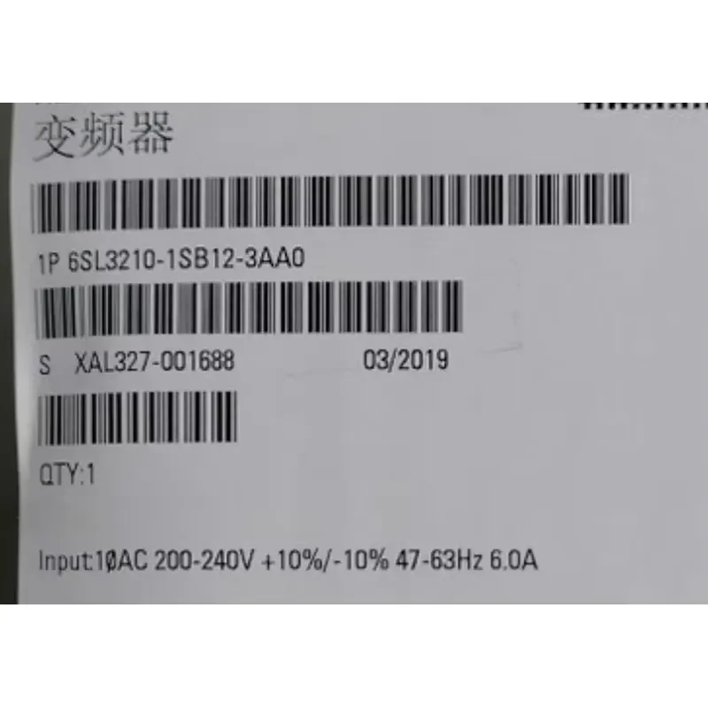 

Brand New 6SL3210-1SB12-3UA0 6SL3210-1SB12-3AA0 6SL3 210-1SB12-3UA0 6SL3 210-1SB12-3AA0 Fast Delivey
