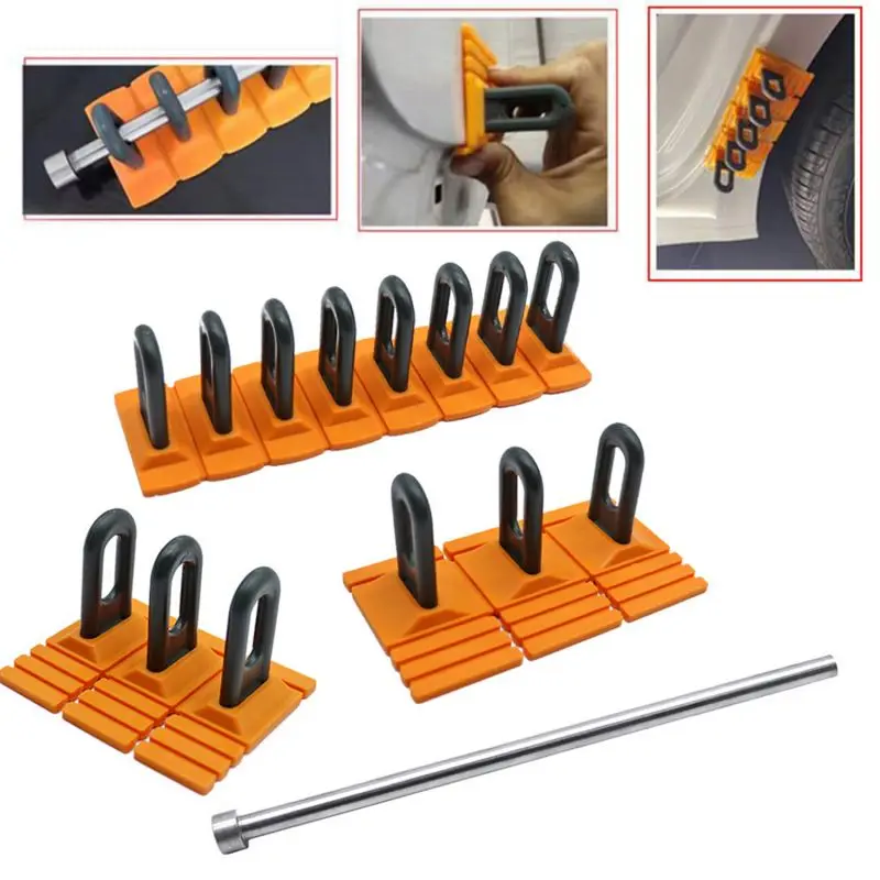 

Car Dent Repair Pull Tabs Tools Kit Multi-Claw Pull Row Puller Tool Set Hook Pulling-on Piece For Repair Door Dent Slight Dent