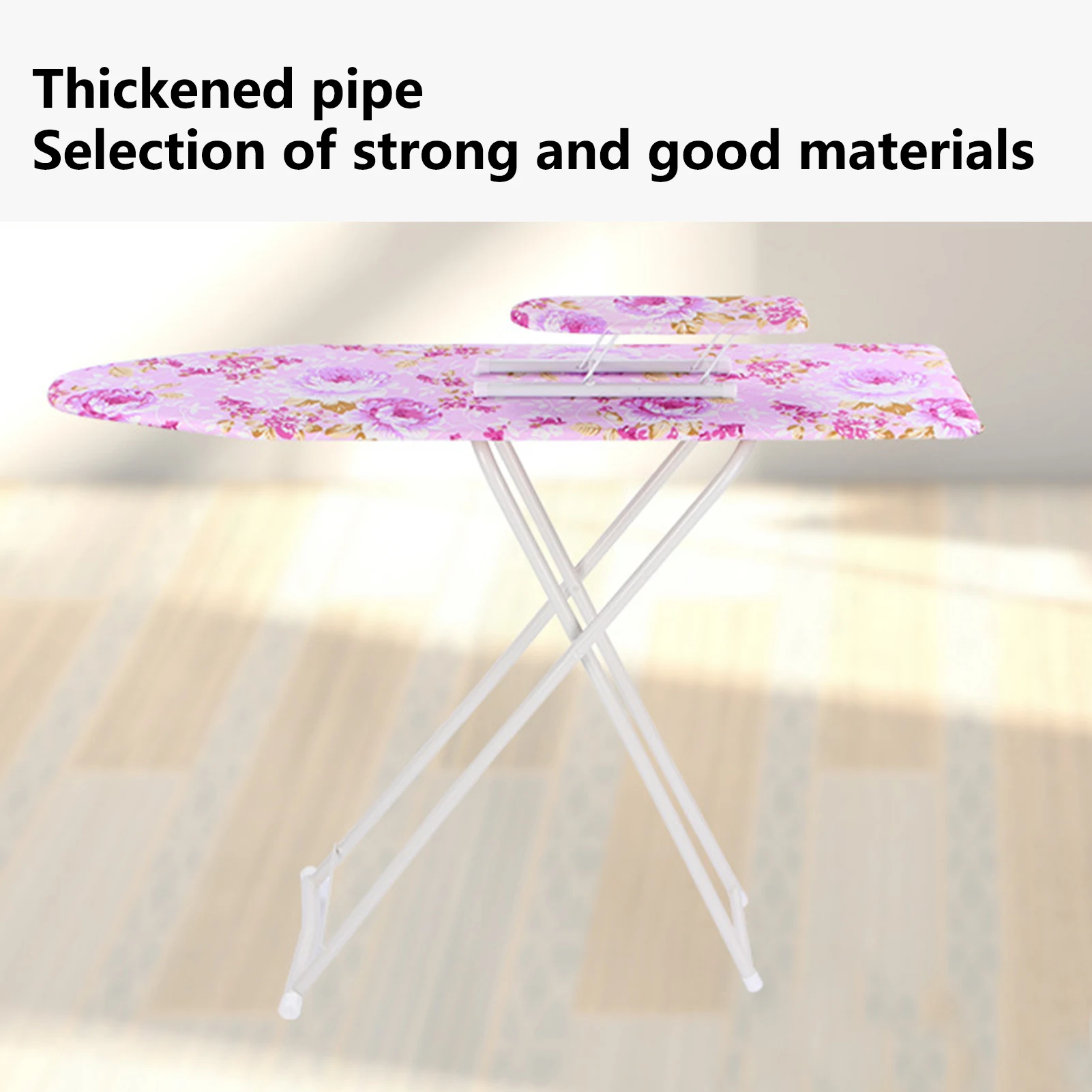 

Ironing Board Height Smooth Edge Non-Slip Wear Resistant Extra-Wide Clothes Ironing Board Folding Legs Ironing Board Cover Pad