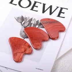 Natural Jade Guasha Massager Skin Scraping Board Massage Gua Sha Scraper Face Lift Acupuncture Eye Facial Body SPA Detox Tool