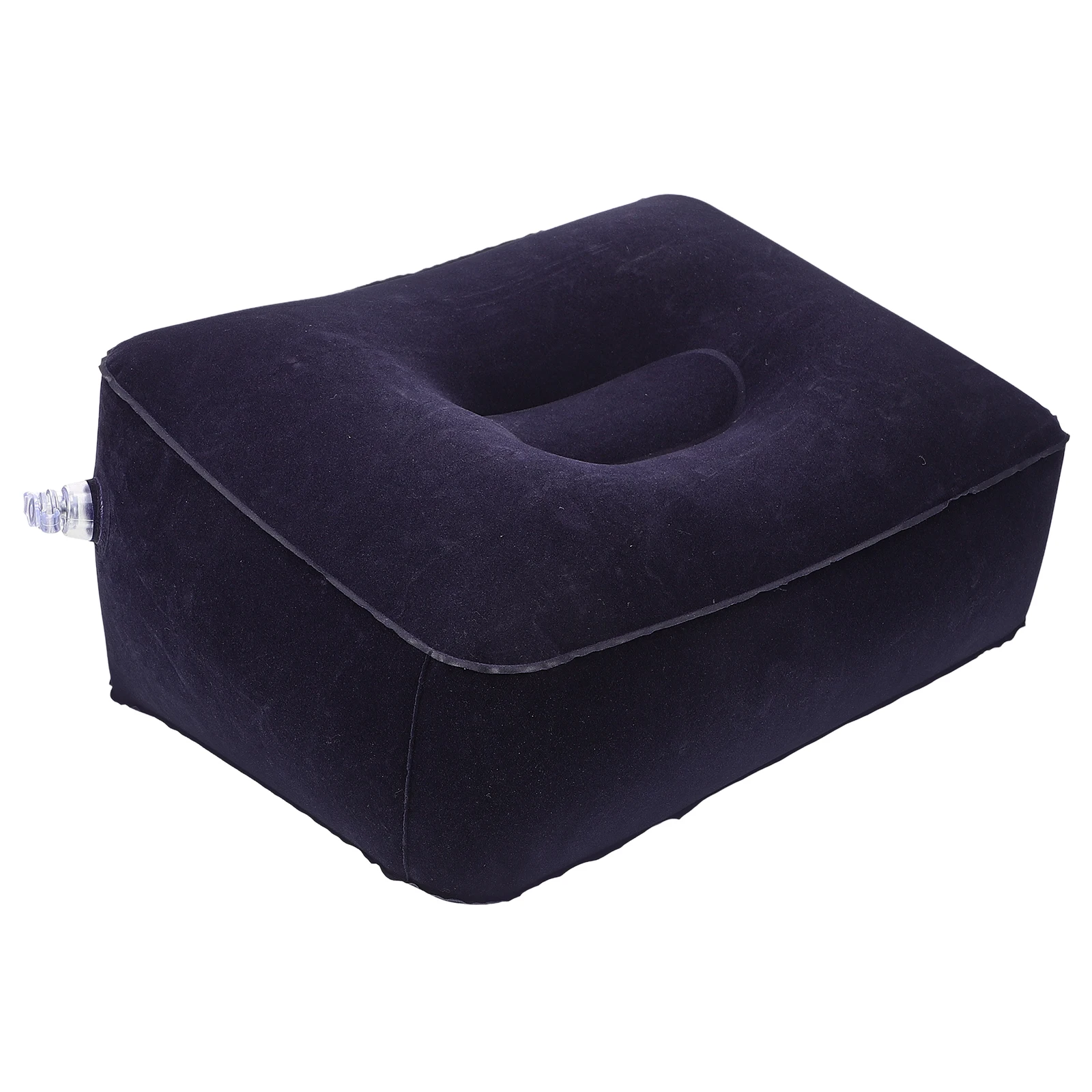 Inflatable Foot Mat PVC Flocking Single Layer Camping Car Inflatable Footrest Travel Pillow Essentials Foldable Leg Support