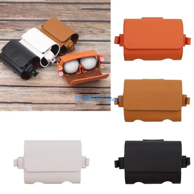 G6DE Outdoor Golf Ball Bag Mini Golf Ball Container Holds 2 Balls And 4 Golf