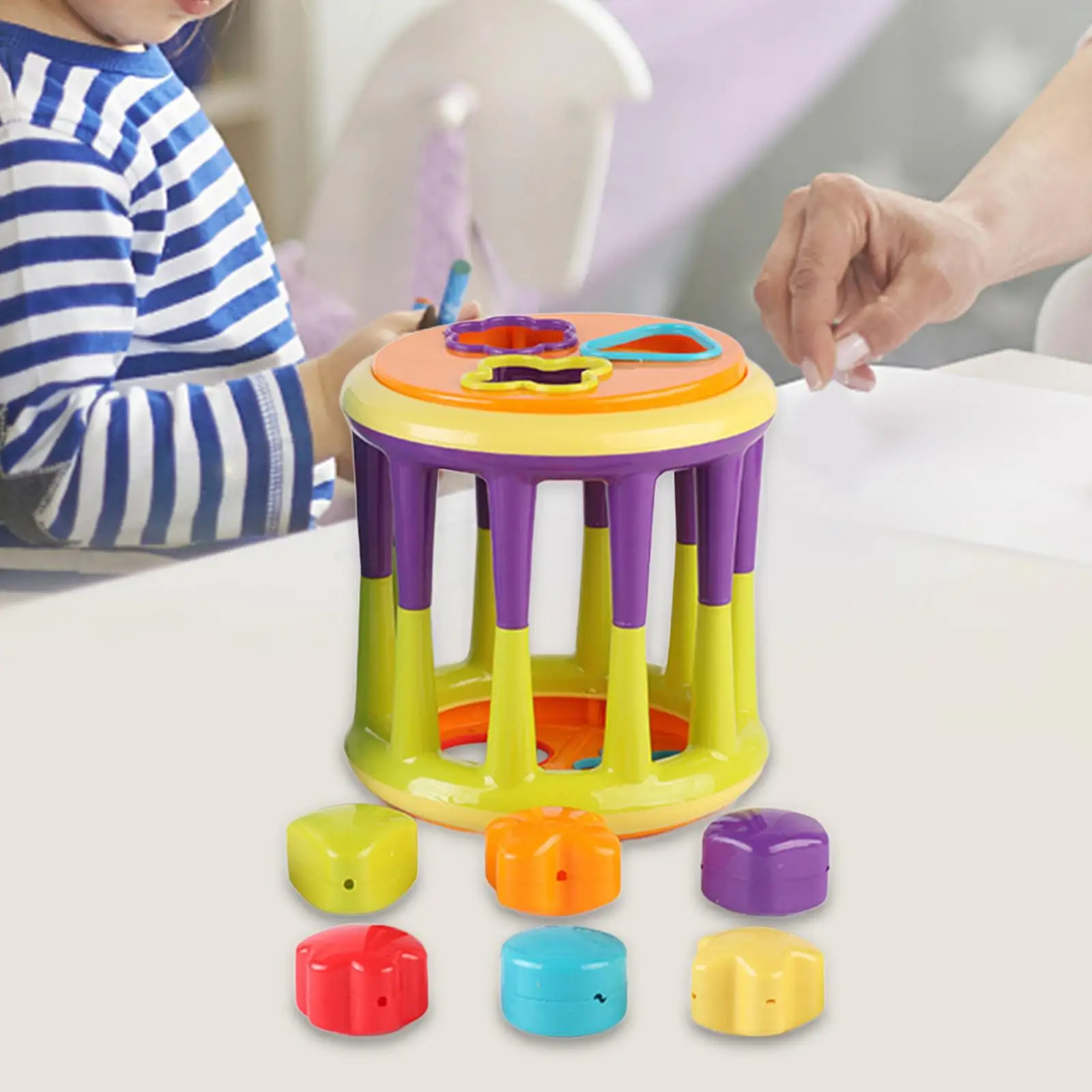 Shape Sorter Educational Color Sorting Toys for Baby Boys Girls 1+ Year Old