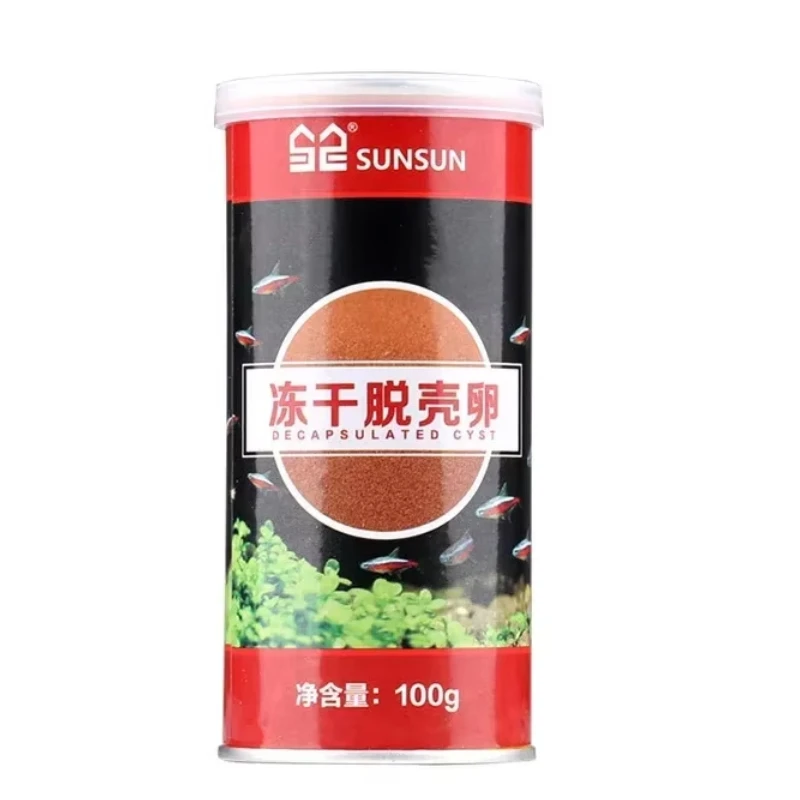 Decapsulated Brine Shrimp Eggs High Protein Nutritional Feed Guppy Betta Tetra First Bite Tropical Fish Food