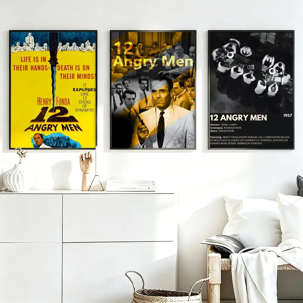 Aesthetic Wall Art Poster Trendy movie 12 Angry Men Poster for Bedroom Dorm Room Home Decor Large Wall Picture Print