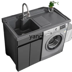 CX Alumimum Washing Machine All-in-One Cabinet Height with Washboard Sink