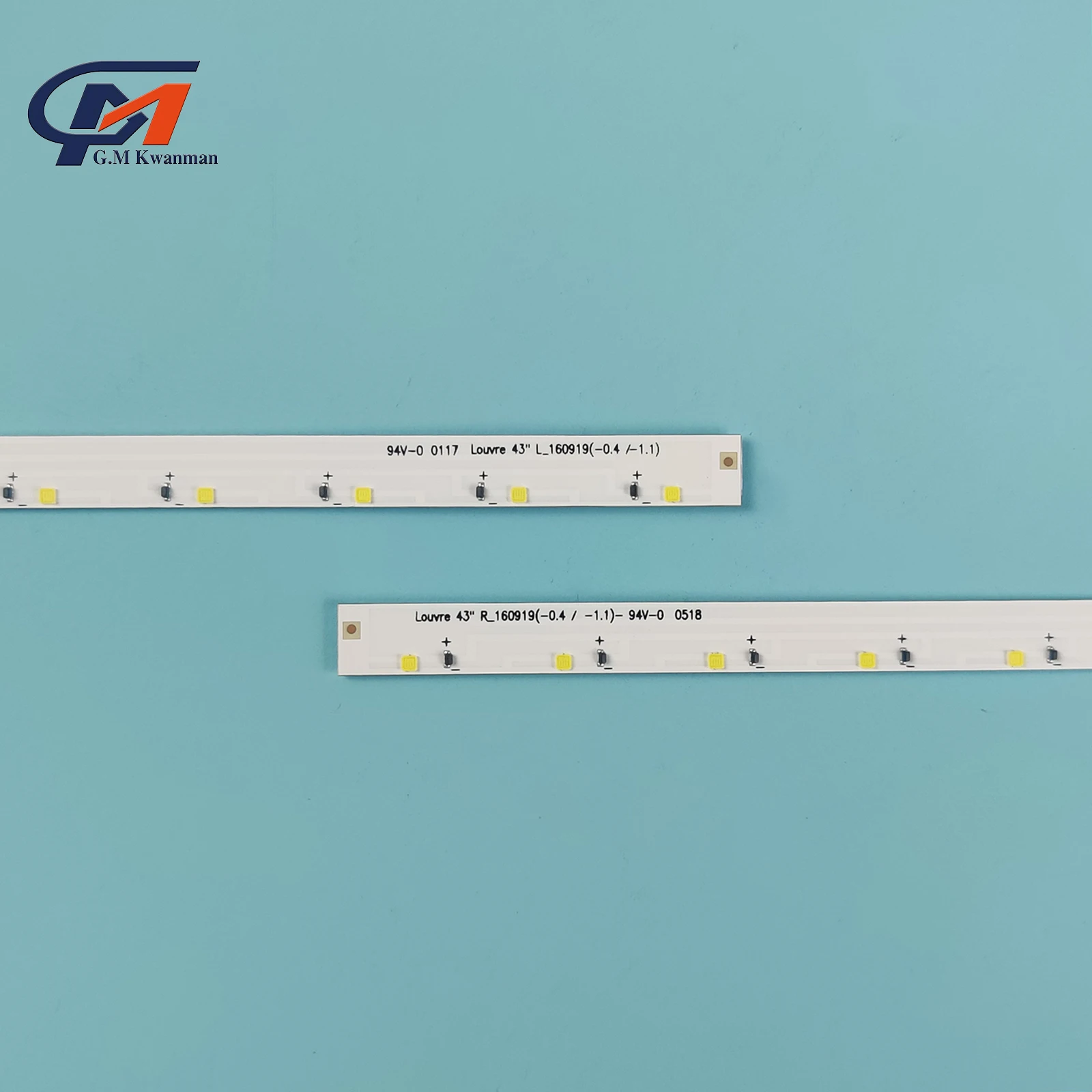 Tira de luces LED de retroiluminación para TV Samsung Louvre, para modelos L/r _ 160919, BN96-9723A, UE43K5105, UE43K5170, UE43K5179 de 43 ", 25 unidades