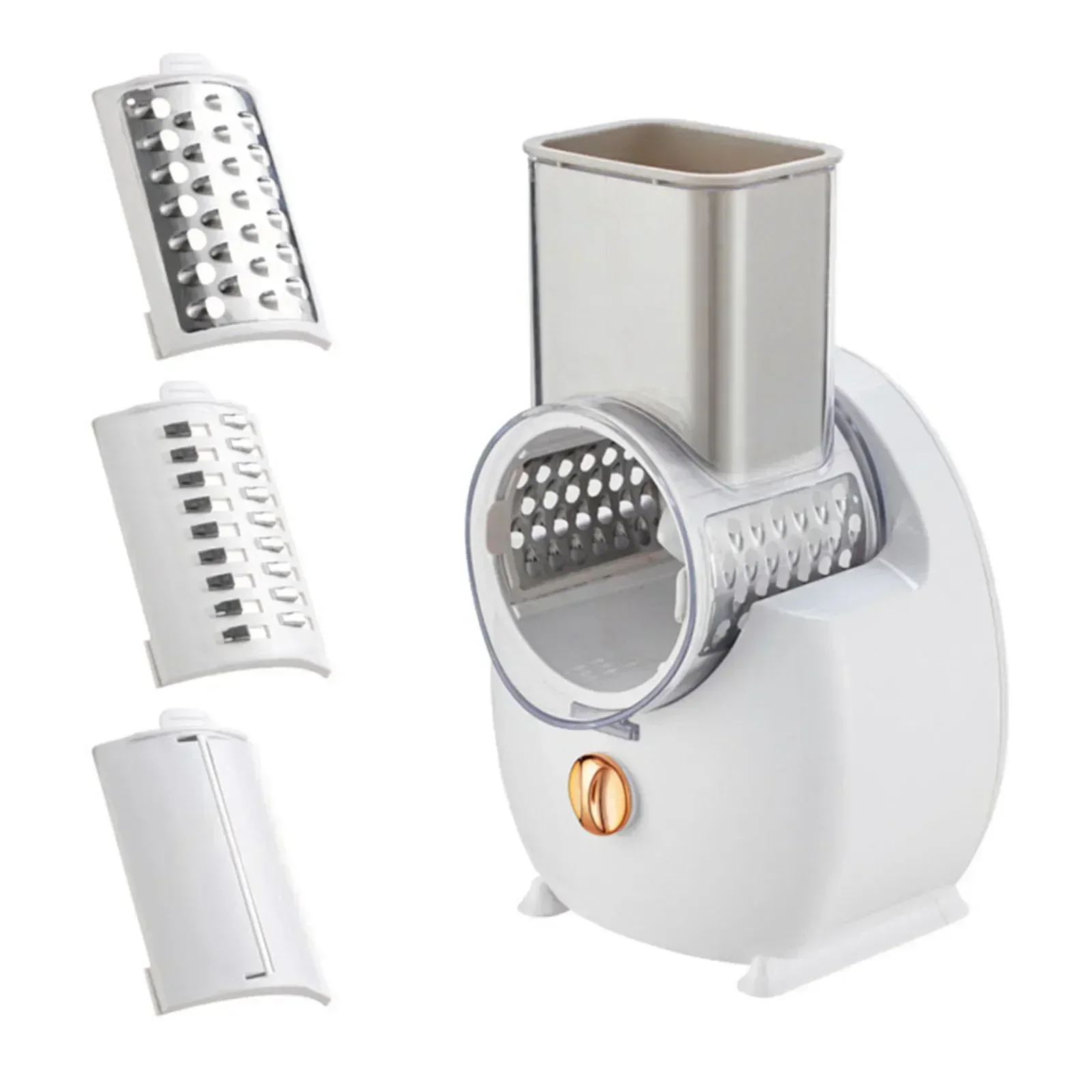 Electric Rotary Vegetable Slicer Vegetable Cutter Slicer Shredder Automatic Chopper Shredded Grater Fruit Section Kitchen Tool