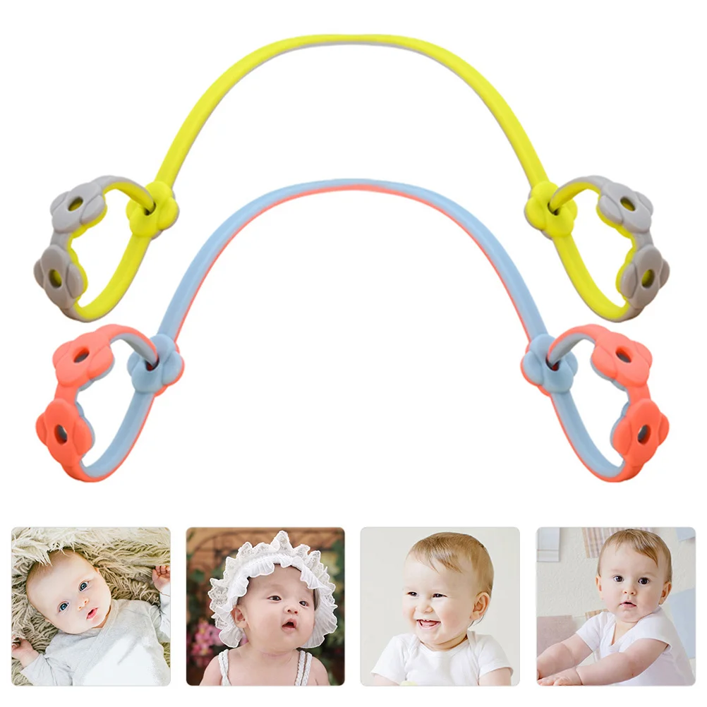 

2 шт., силиконовые веревки для соски с защитой от потери, легкие детские цепочки для соски, ремни безопасности для прорезывания зубов, ремень для держателя детской бутылочки