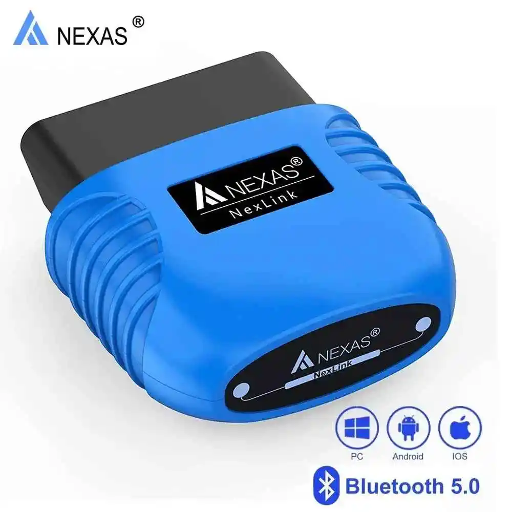 NEXAS Bluetooth OBD2 Scanner EOBD Motorcycle Car Diagnostic Tools Nexlink OBD Scanner Tool Code Reader for iOS Android Windows