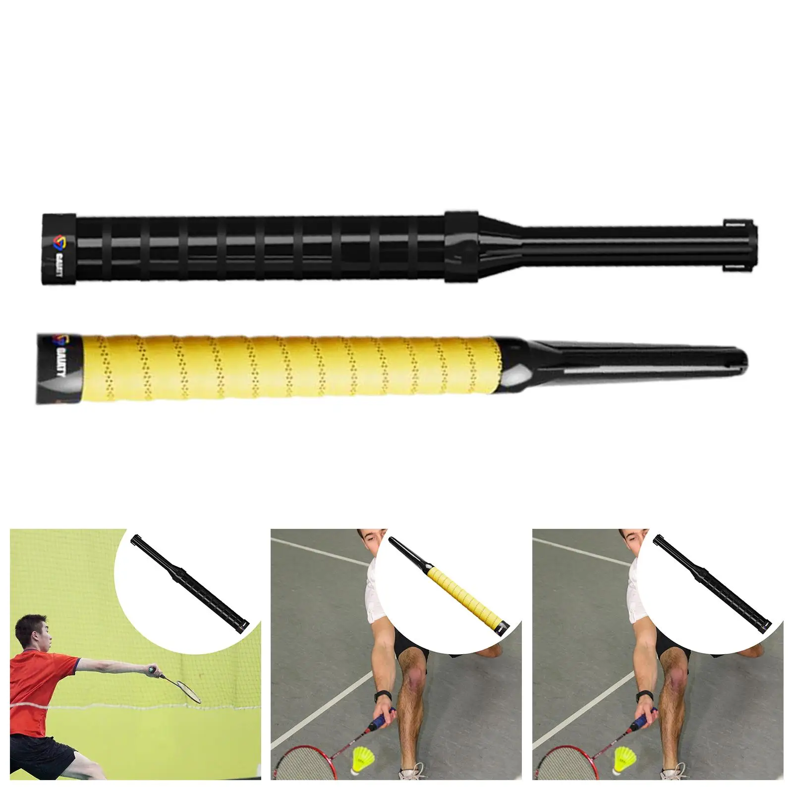 Badminton Racket Swing Trainer,Nonslip Grip, ,Auxiliary,Sound Feedback,Badminton Swing Training Aid