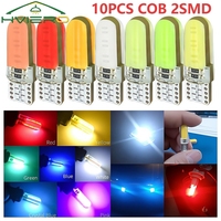 10X T10 W5W Red COB Silicagel Waterproof 194 501 Wedge Led Car Marker Light Reading Dome Lamp Auto Parking Bulbs for Lada DC 12V